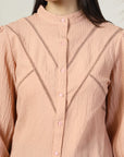 Women Standard Opaque Casual Buttoned Top