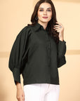 Women Opaque Casual Buttoned Top