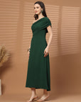 Women A-Line Midi Dress