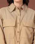 Women Opaque Casual Buttoned Top