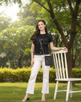 Women Colourblocked Cotton Top