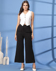 Black Solid Loose Fit Trousers