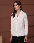 Women Opaque Casual Buttoned Top