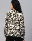 Women Animal Printed Casual Buttoned Top