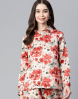 CINK Floral Printed Casual Buttoned Top