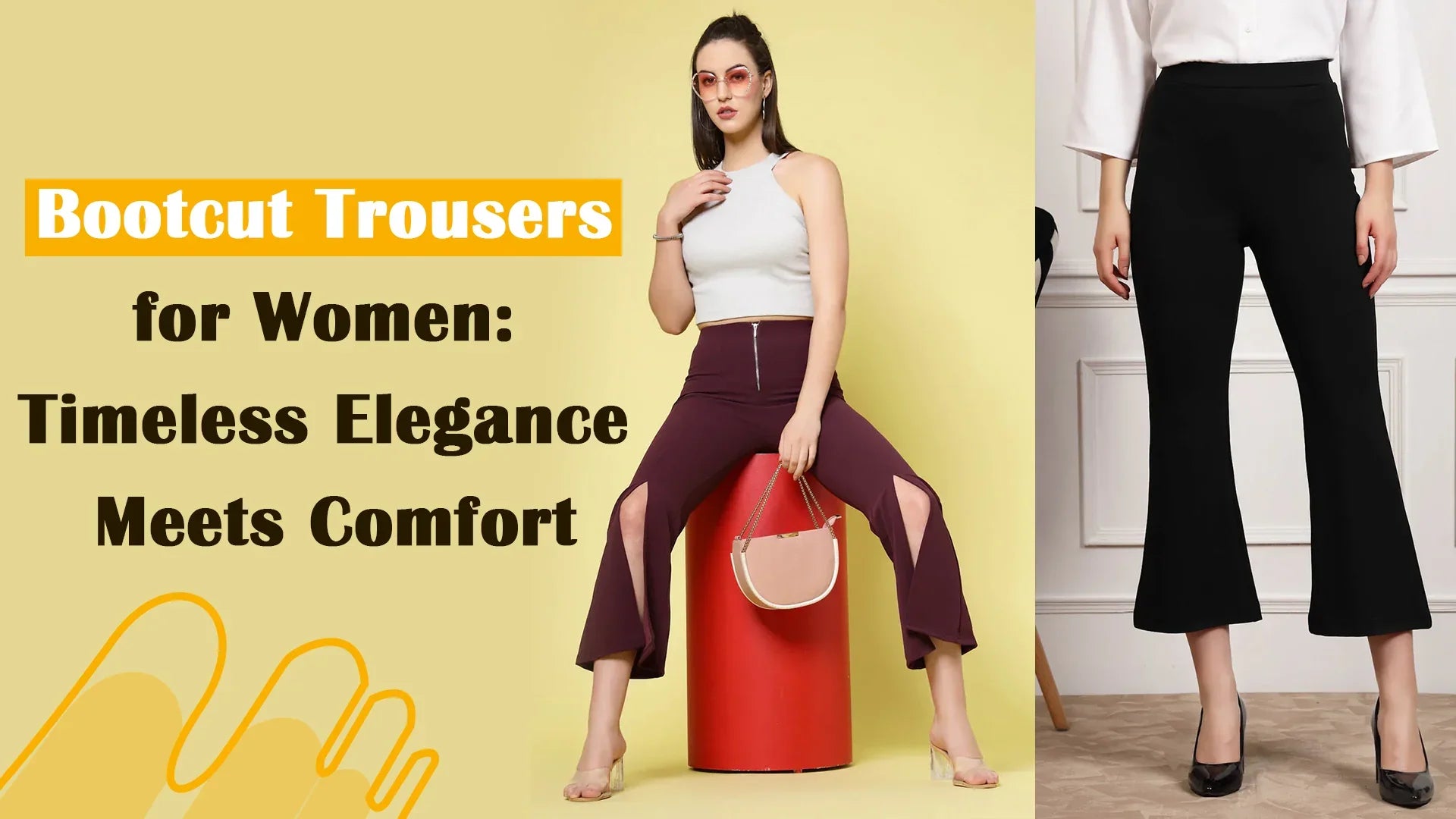 bootcut trousers women