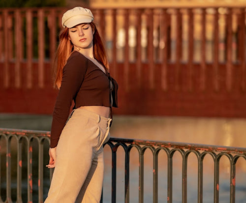 Wrap Tops With Trousers Create Balanced Proportions for Women