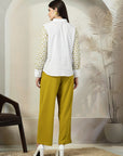 Embroidered Pure Cotton Top With Trouser Co-Ords