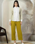 Embroidered Pure Cotton Top With Trouser Co-Ords