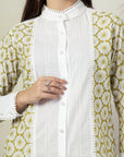 Embroidered Pure Cotton Top With Trouser Co-Ords