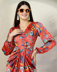 Floral Print Maxi Dress