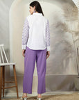 Embroidered Pure Cotton Top With Trouser Co-Ords