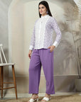 Embroidered Pure Cotton Top With Trouser Co-Ords