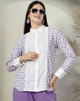 Embroidered Pure Cotton Top With Trouser Co-Ords