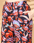 Multi Printed Pure Cotton Top With Blazer & Trousers Co Ord