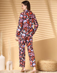 Multi Printed Pure Cotton Top With Blazer & Trousers Co Ord