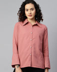 Embellished Casual Buttoned Top