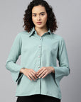 Embellished Casual Buttoned Top