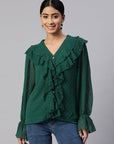 Self Design Ruffles Top