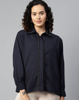 Embellished Casual Buttoned Top