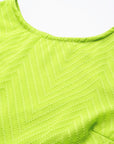 Fluorescent Green Self Design Top