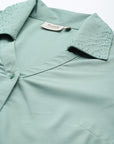 Embellished Casual Buttoned Top