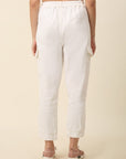 Women White Low Distress Regular Fit Mid-Rise Stretchable Cotton Jeans