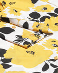 Women Yellow Floral Printed Casual Buttoned Top