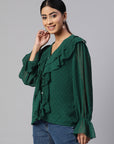 Self Design Ruffles Top