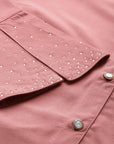 Embellished Casual Buttoned Top