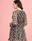 Floral Print Fit & Flare Dress
