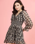 Floral Print Fit & Flare Dress