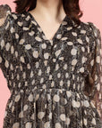 Floral Print Fit & Flare Dress