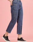 Women Low Distress Stretchable Jeans