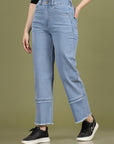 Women High-Rise Clean Look Cotton Jeans