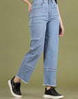 Women High-Rise Clean Look Cotton Jeans