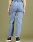 Women High-Rise Clean Look Cotton Jeans