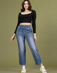 Women Light Fade Stretchable Jeans