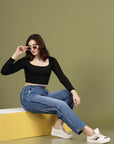 Women Light Fade Stretchable Jeans