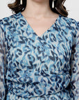 Floral Print Puff Sleeve Dress
