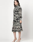 Animal Print A-Line Dress