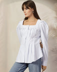 Women Opaque Striped Casual Cotton Shirt