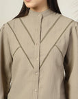 Women Standard Opaque Casual Buttoned Top