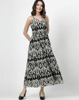 Print Fit & Flare Midi Dress