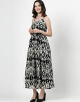 Print Fit & Flare Midi Dress