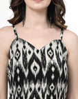 Print Fit & Flare Midi Dress