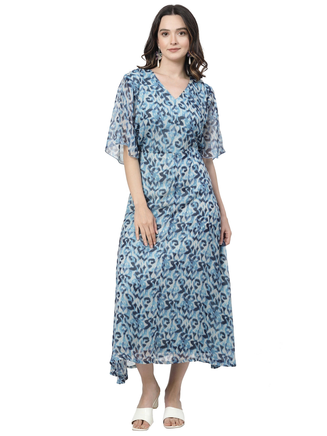 Print A-Line Dress