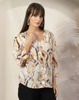 Animal Print Cotton Top