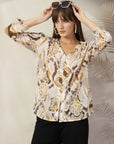 Animal Print Cotton Top