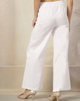 Women Regular Fit Parallel Cotton Trousers